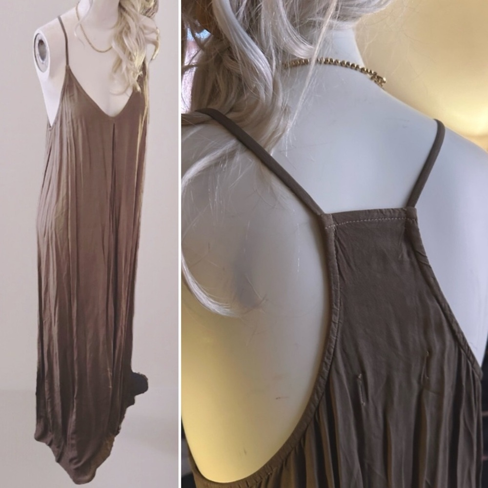 MICHAEL STARS Elegant Racerback Maxi Dress